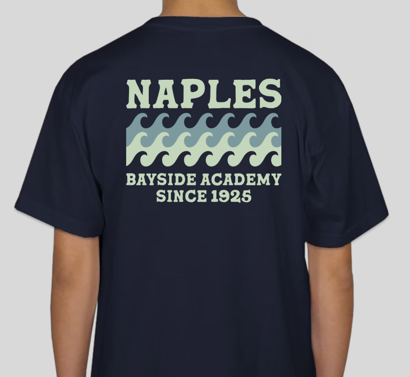 Youth Waves Short Sleeve Tee - Navy