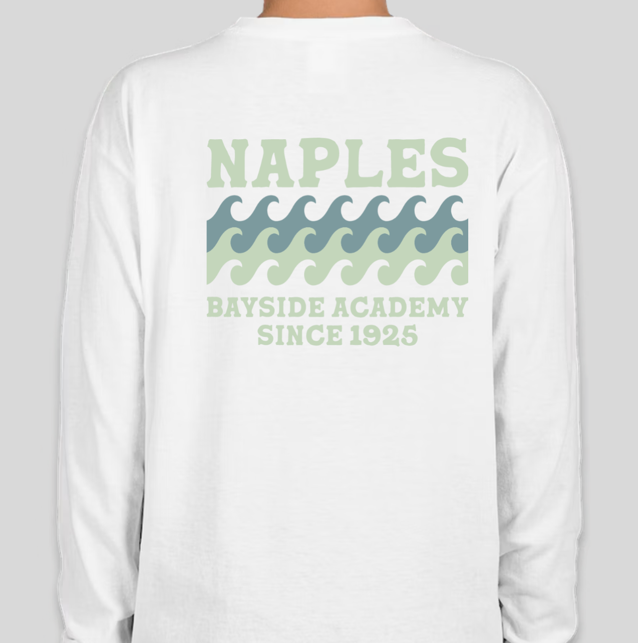 Youth Waves Long Sleeve Tee - White