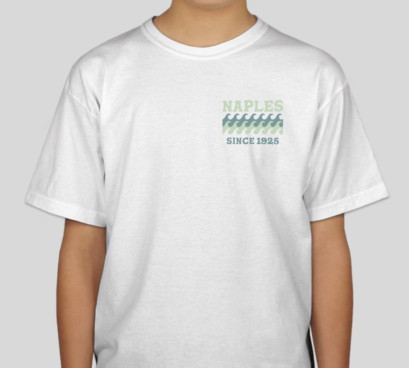 Youth Waves Short Sleeve Tee - White
