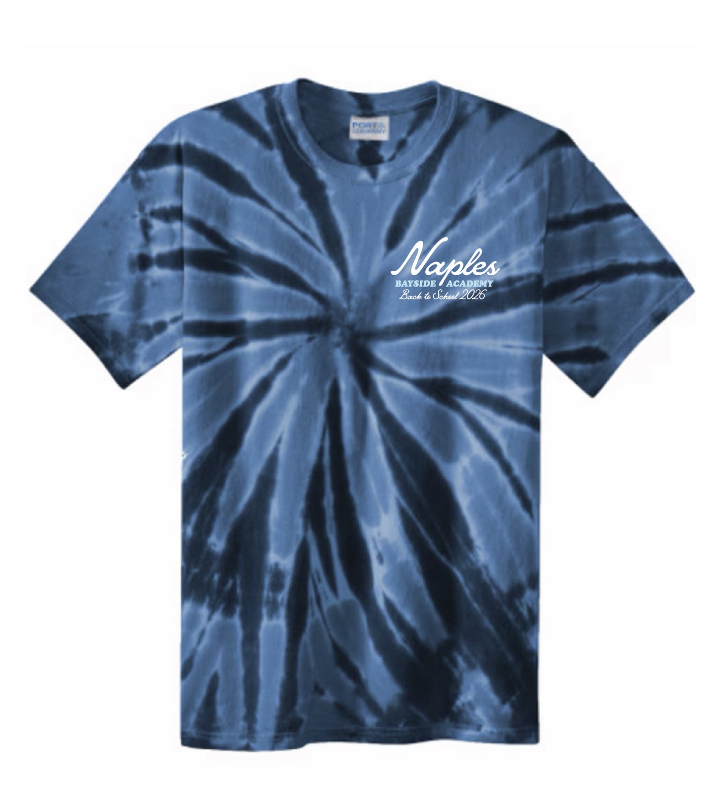 Youth School Song Tee - Navy Tie Dye