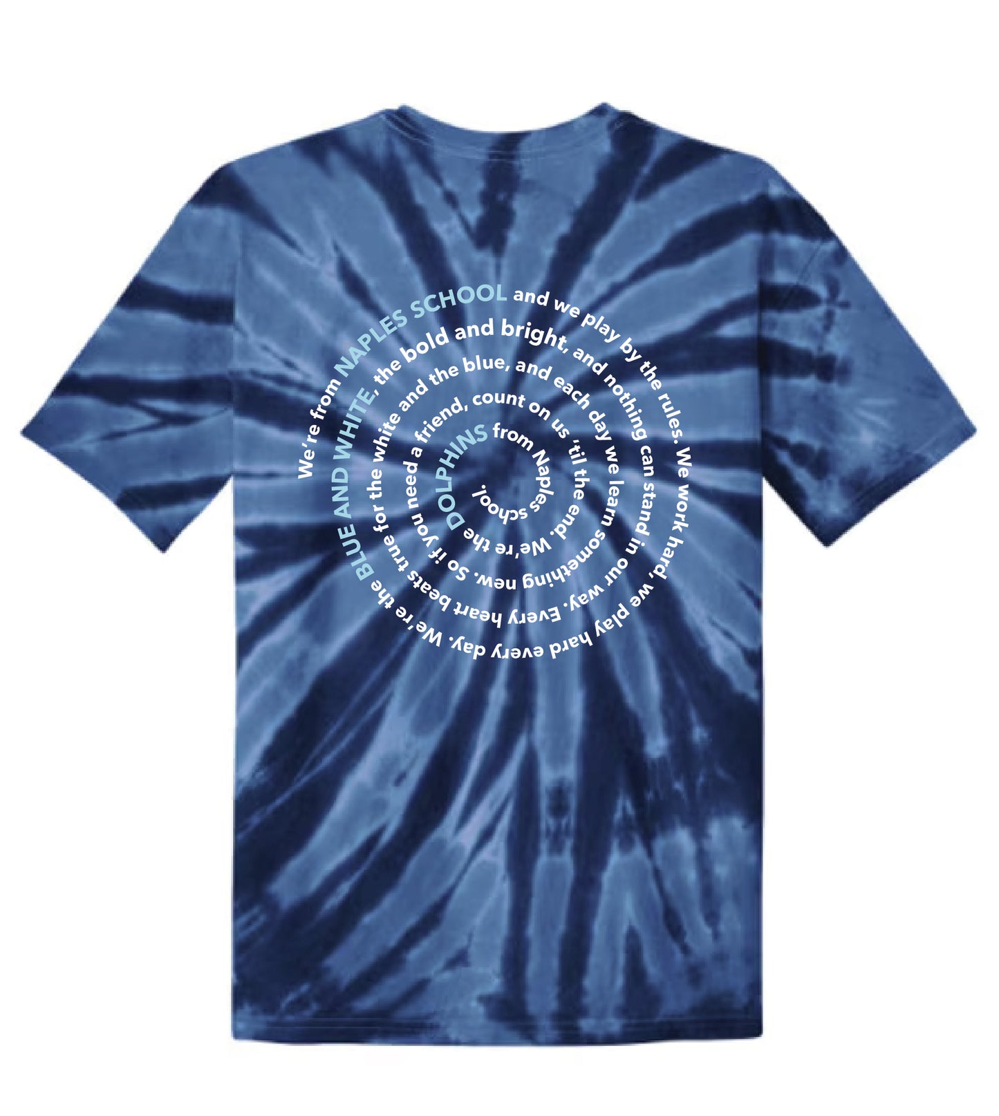 Youth School Song Tee - Navy Tie Dye