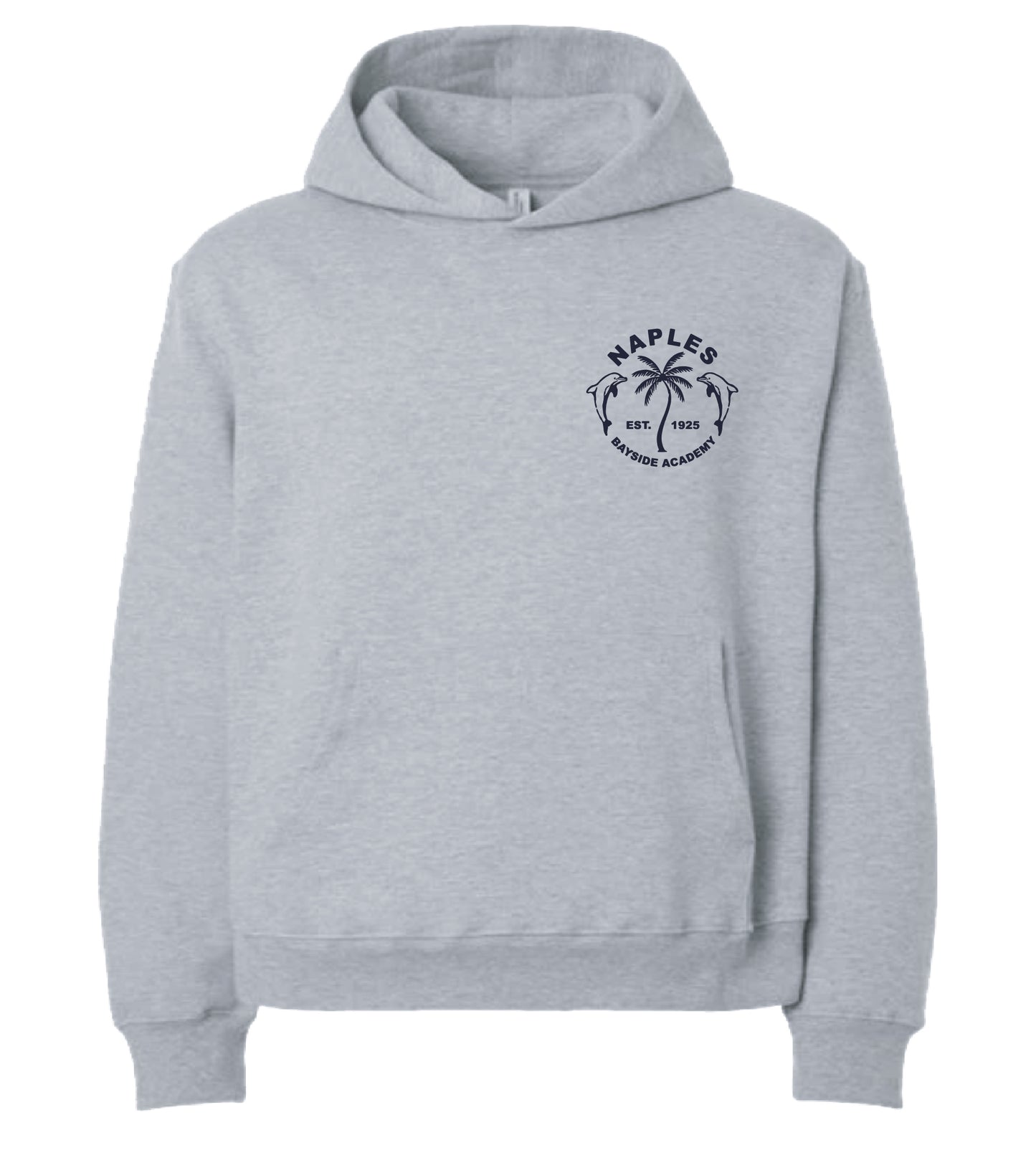 Youth Wavy Palm Hoodie - Gray