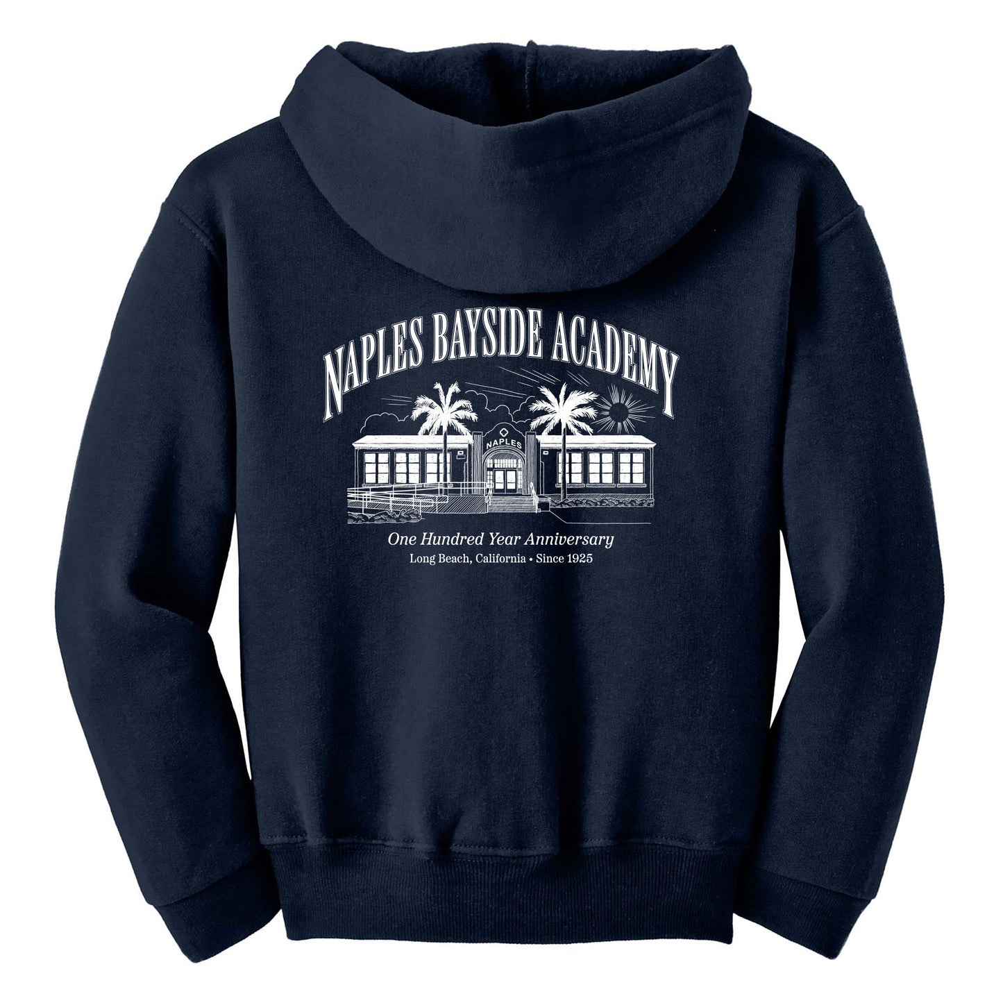 Youth School Hoodie Zip Up Sweatshirt